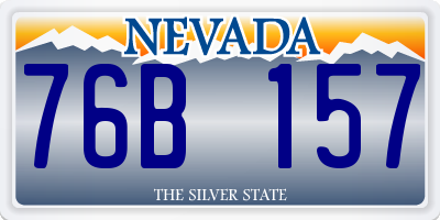 NV license plate 76B157