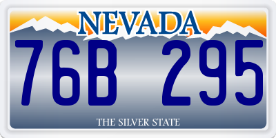 NV license plate 76B295