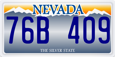 NV license plate 76B409