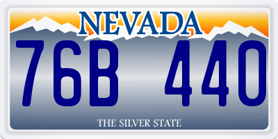 NV license plate 76B440