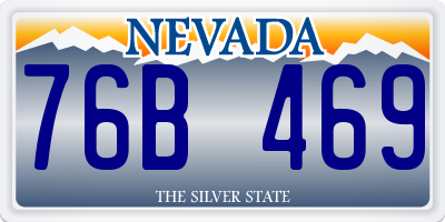 NV license plate 76B469