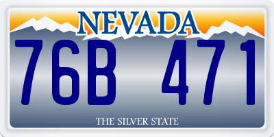 NV license plate 76B471