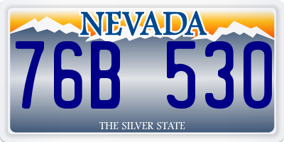 NV license plate 76B530