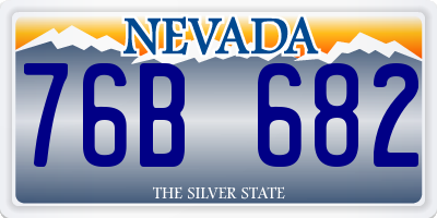 NV license plate 76B682