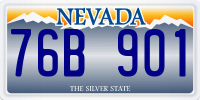 NV license plate 76B901