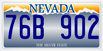 NV license plate 76B902