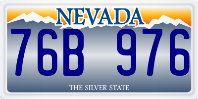 NV license plate 76B976