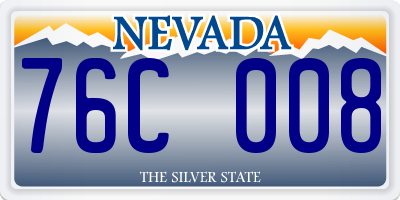 NV license plate 76C008