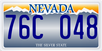 NV license plate 76C048