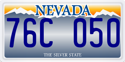 NV license plate 76C050