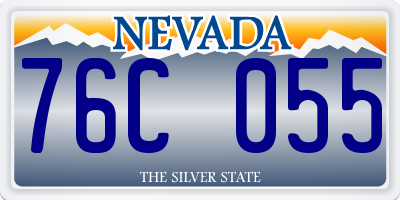 NV license plate 76C055