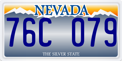 NV license plate 76C079