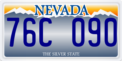 NV license plate 76C090