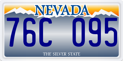 NV license plate 76C095