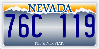NV license plate 76C119