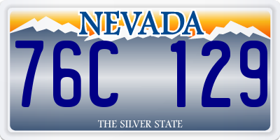 NV license plate 76C129