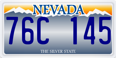 NV license plate 76C145