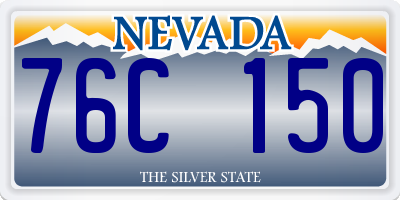 NV license plate 76C150