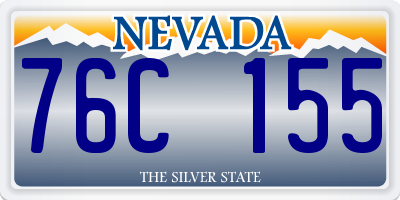 NV license plate 76C155