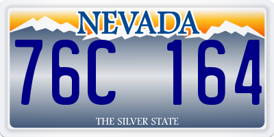 NV license plate 76C164