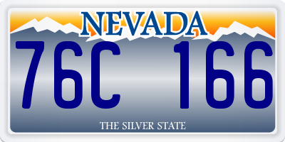 NV license plate 76C166