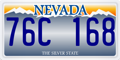 NV license plate 76C168
