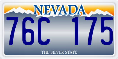 NV license plate 76C175