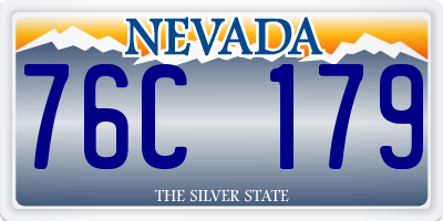 NV license plate 76C179