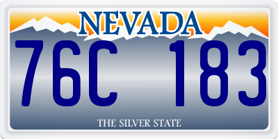 NV license plate 76C183