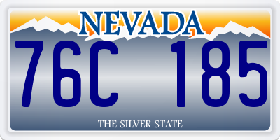 NV license plate 76C185