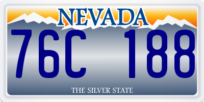 NV license plate 76C188