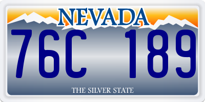 NV license plate 76C189