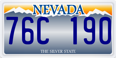 NV license plate 76C190