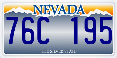 NV license plate 76C195