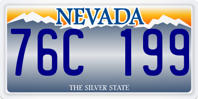 NV license plate 76C199