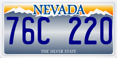 NV license plate 76C220