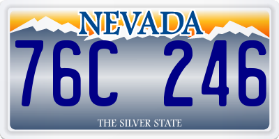 NV license plate 76C246