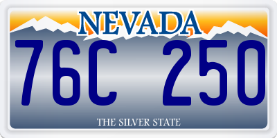 NV license plate 76C250