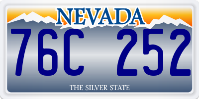 NV license plate 76C252