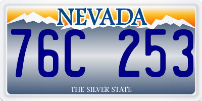 NV license plate 76C253