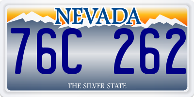 NV license plate 76C262