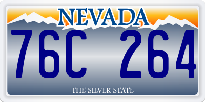 NV license plate 76C264