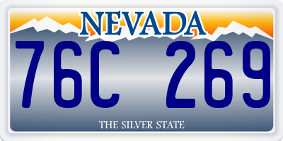 NV license plate 76C269