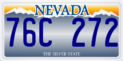 NV license plate 76C272