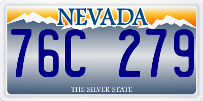 NV license plate 76C279
