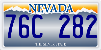 NV license plate 76C282