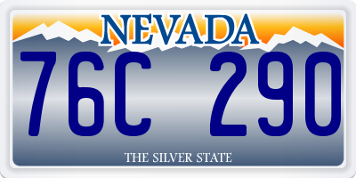 NV license plate 76C290