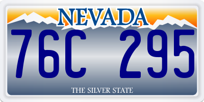 NV license plate 76C295