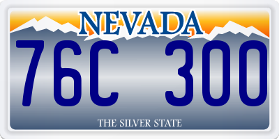 NV license plate 76C300