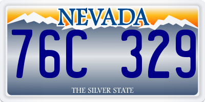 NV license plate 76C329